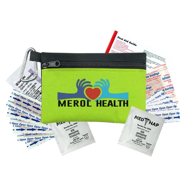 Lime Green color option for Garyline® Primary Care First Aid Zip Pouch