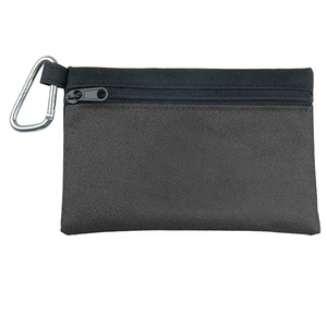 Photo of Garyline® Two Tone Polyester Zip Pouch With Carabiner
