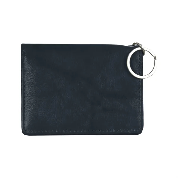 Navy color option for Andrew Philips® Leather Id Holder