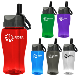 Photo of Garyline® Poly+ Jr. Bottle With Ring Straw Lid   18 Oz.
