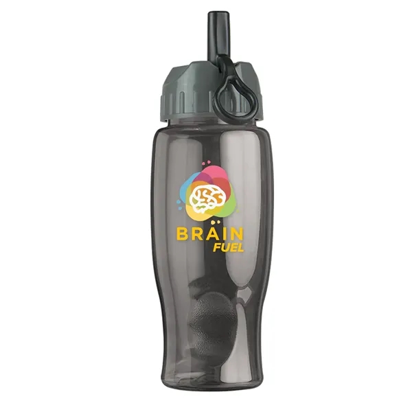 Smoke color option for Garyline® Poly+ Bottle With Ring Straw Lid   27 Oz.