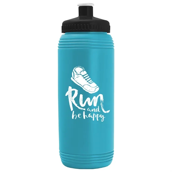 Cyan color option for Garyline® Pint Sport Bottle With Push Pull Lid   16 Oz.