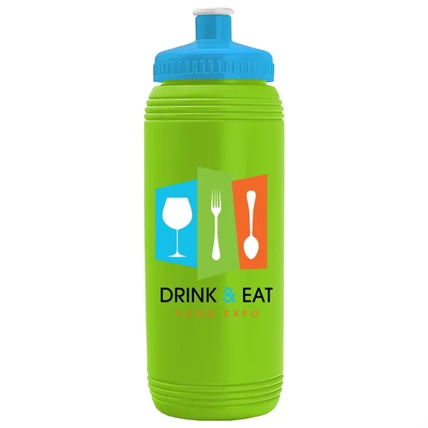 Lime Green color option for Garyline® Pint Sport Bottle With Push Pull Lid   16 Oz.