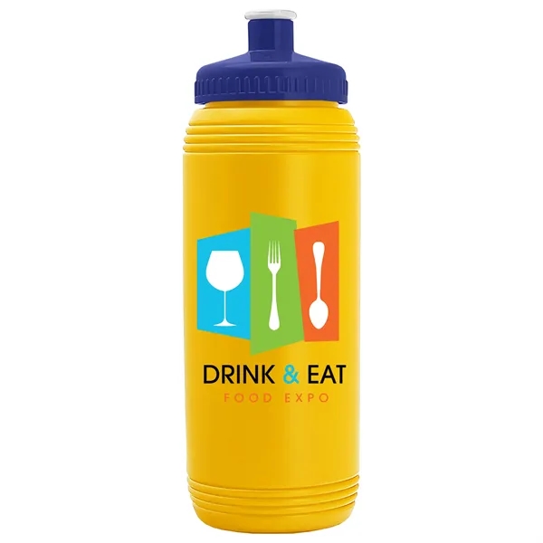 Yellow color option for Garyline® Pint Sport Bottle With Push Pull Lid   16 Oz.