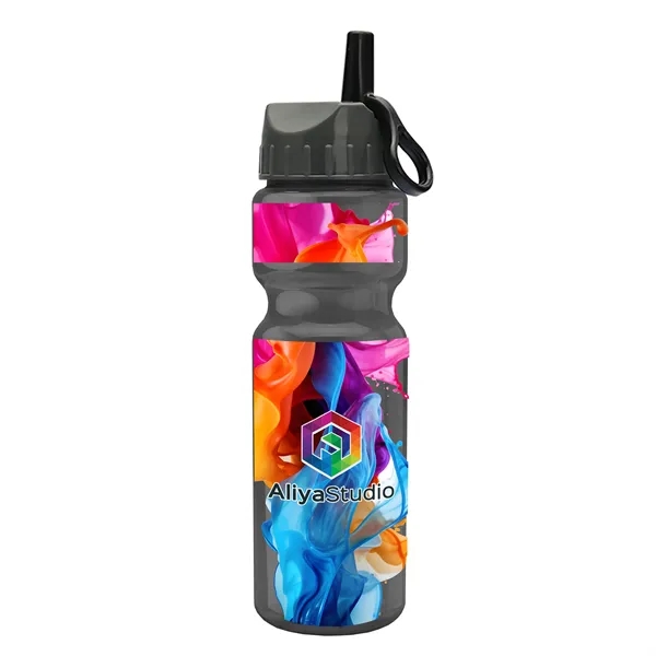 Smoke color option for Garyline® Champ Bottle With Ring Straw Lid   28 Oz.