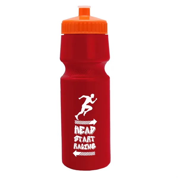 Red color option for Garyline® Cyclist Bike Bottle With Push Pull Lid   24 Oz.