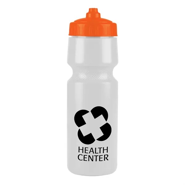 White color option for Garyline® Mighty Shot Bike Bottle With Valve Lid   24. Oz.