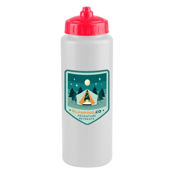 White color option for Garyline® Athlete Sport Bottle With Valve Lid   32 Oz.