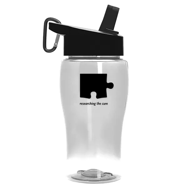 Clear color option for Garyline® Poly+ Jr. Transparent Bottle With Flip Straw Li...