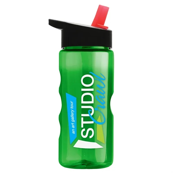 Translucent Green color option for Garyline® Mini Mountain Tritan® Bottle With Flip Straw Li...