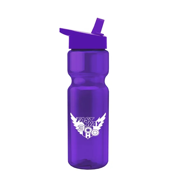 Translucent Violet color option for Garyline® Champ Bottle With Flip Straw Lid   28 Oz.