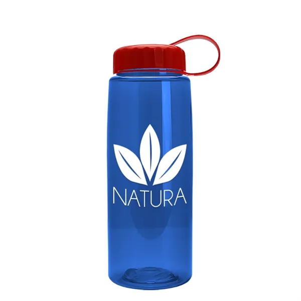 Translucent Blue color option for Garyline® Flair Tritan® Bottle With Tethered Lid   26 Oz.