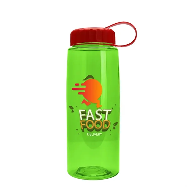 Translucent Lime color option for Garyline® Flair Tritan® Bottle With Tethered Lid   26 Oz.