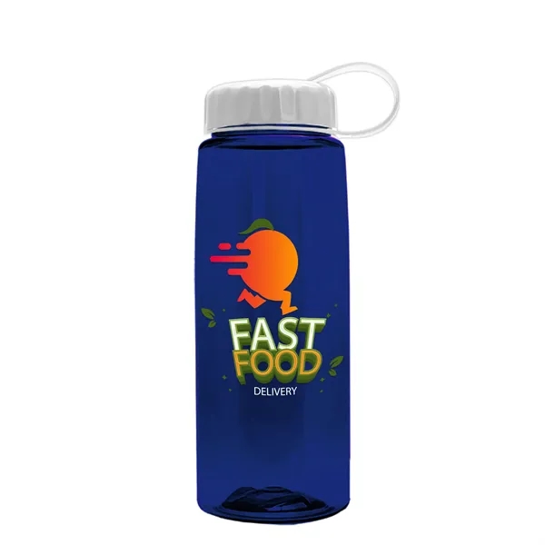 Translucent Navy Blue color option for Garyline® Flair Tritan® Bottle With Tethered Lid   26 Oz.