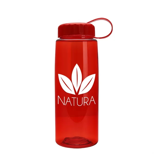 Translucent Red color option for Garyline® Flair Tritan® Bottle With Tethered Lid   26 Oz.