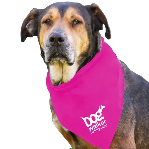 Fuchsia color option for Garyline® Large Triangle Doggie Bandana