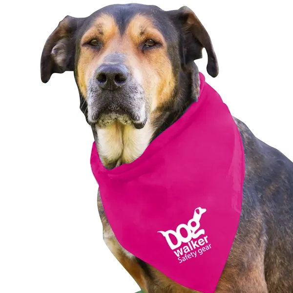 Hot Pink color option for Garyline® Large Triangle Doggie Bandana