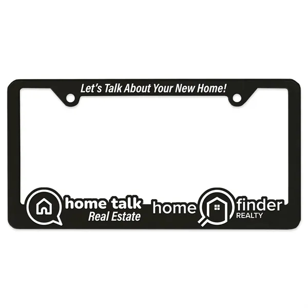 Black color option for Garyline® 3 D Traditional License Plate Frame