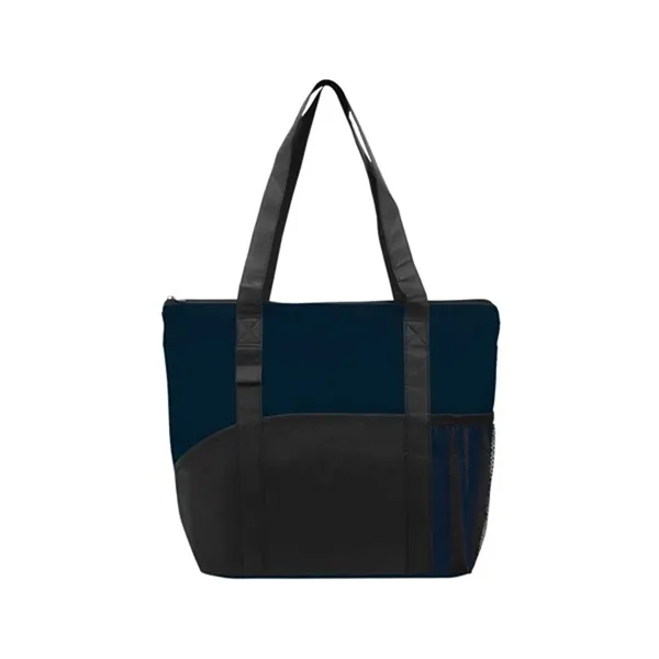 Navy/Black color option for Good Value™ Poly Pro Pocket Tote
