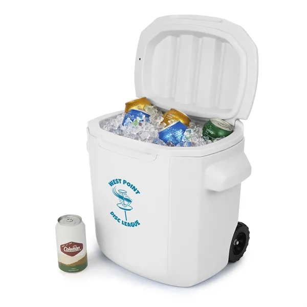 White color option for Coleman® 28 Qt. Wheeled Cooler