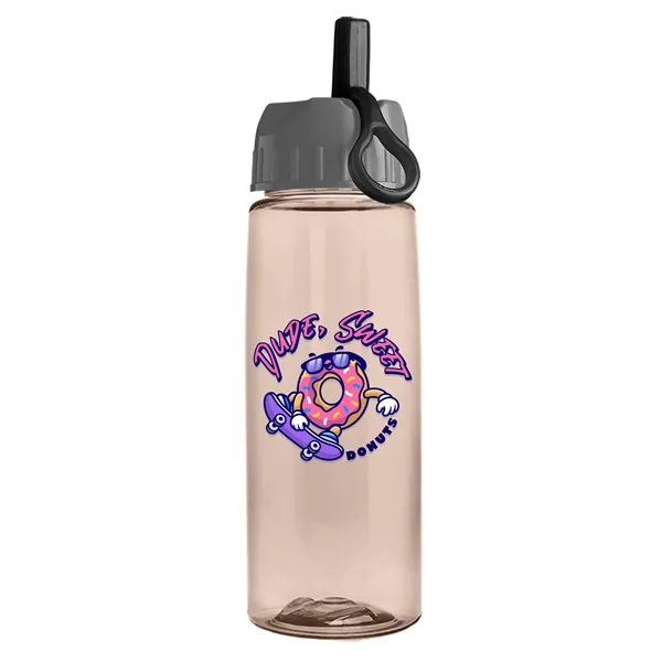 Mocha Mousse color option for Garyline® Flair Tritan® Bottle With Ring Straw Lid   26 Oz.