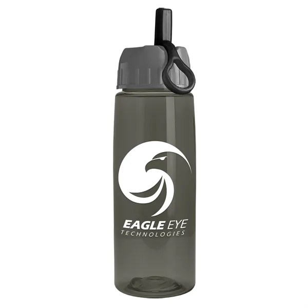 Smoke color option for Garyline® Flair Tritan® Bottle With Ring Straw Lid   26 Oz.