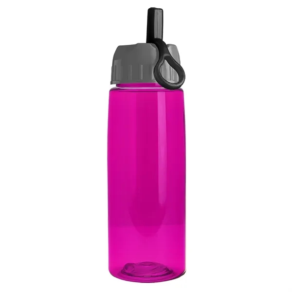 Translucent Fuschia color option for Garyline® Flair Tritan® Bottle With Ring Straw Lid   26 Oz.