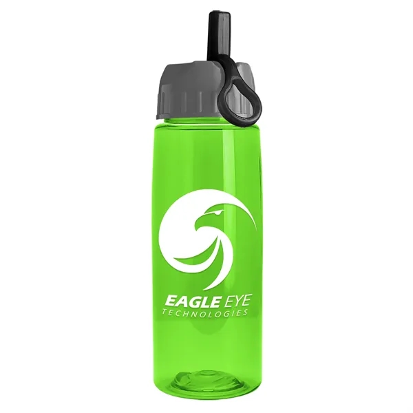 Translucent Lime color option for Garyline® Flair Tritan® Bottle With Ring Straw Lid   26 Oz.
