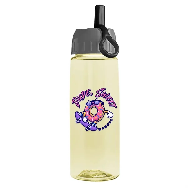 Translucent Pastel Yellow color option for Garyline® Flair Tritan® Bottle With Ring Straw Lid   26 Oz.