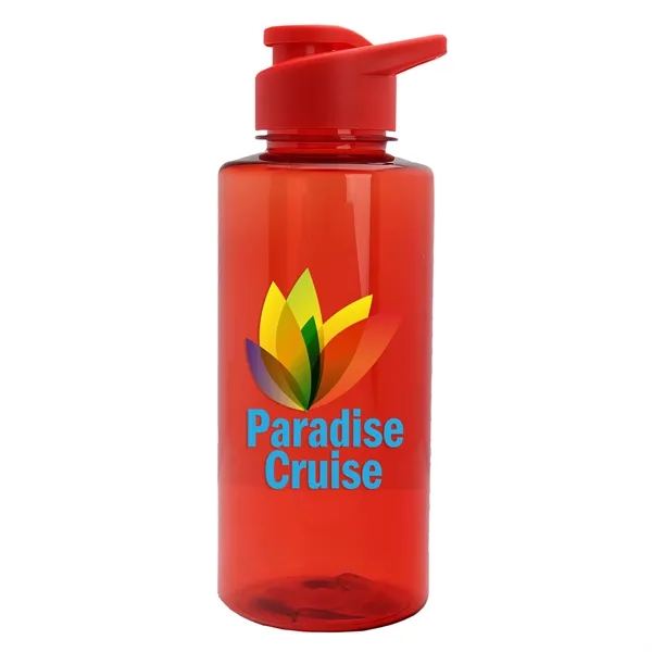 Translucent Red color option for Garyline® Mountaineer Tritan® Bottle With Drink Thru Lid ...