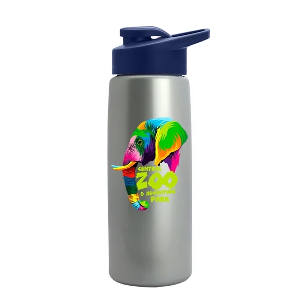 Metallic Silver color option for Garyline® Flair Tritan® Metallike Bottle With Drink Thru ...