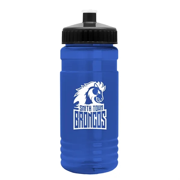 Translucent Blue color option for Garyline® Groove Tritan® Bottle With Push Pull Lid   20 Oz.