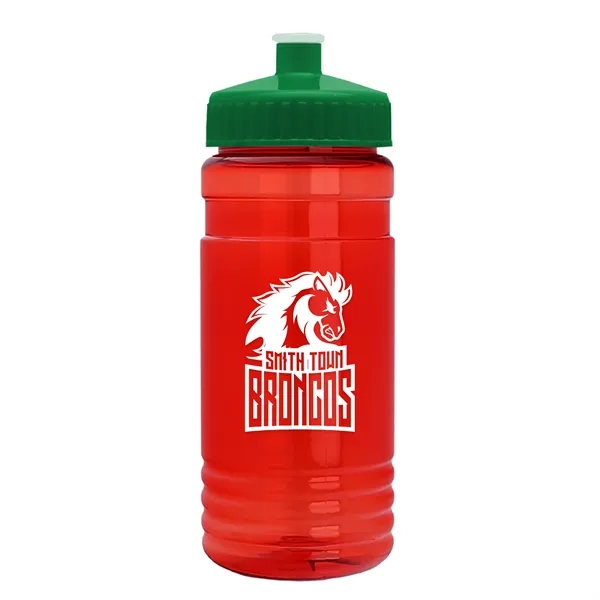 Translucent Red color option for Garyline® Groove Tritan® Bottle With Push Pull Lid   20 Oz.
