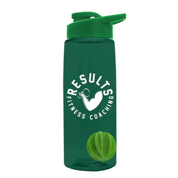 Translucent Dark Green color option for Garyline® Flair Tritan® Shaker Bottle With Drink Thru Lid...