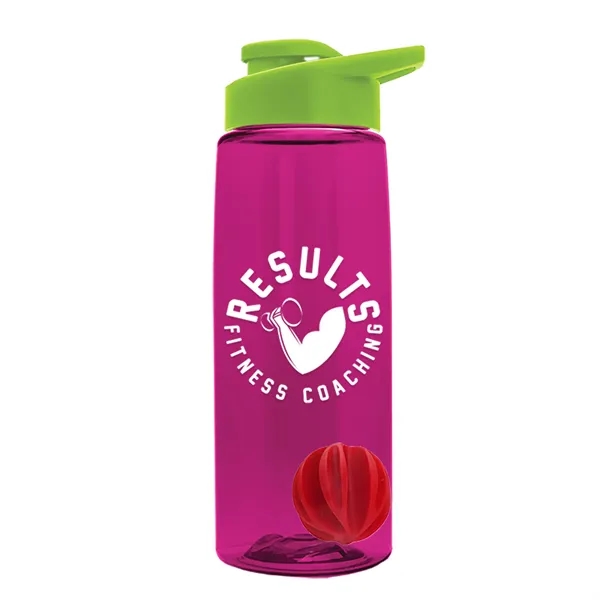 Translucent Hot Pink color option for Garyline® Flair Tritan® Shaker Bottle With Drink Thru Lid...