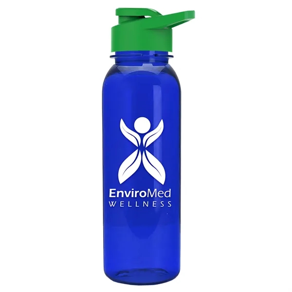 Translucent Blue color option for Garyline® Outdoorsman Tritan® Bottle With Drink Thru Lid ...