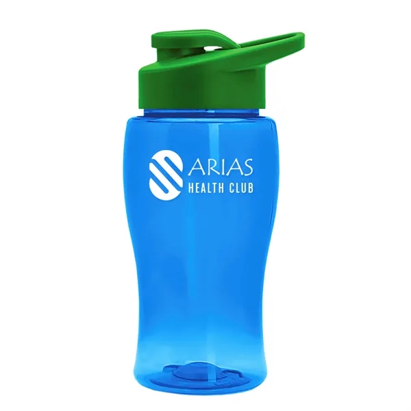 Translucent Blue color option for Garyline® Poly+ Jr. Bottle With Drink Thru Lid   18 Oz.