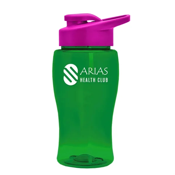 Translucent Green color option for Garyline® Poly+ Jr. Bottle With Drink Thru Lid   18 Oz.