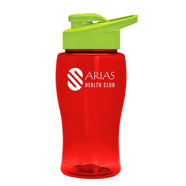 Translucent Red color option for Garyline® Poly+ Jr. Bottle With Drink Thru Lid   18 Oz.