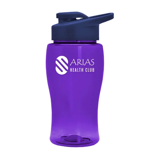 Translucent Violet color option for Garyline® Poly+ Jr. Bottle With Drink Thru Lid   18 Oz.