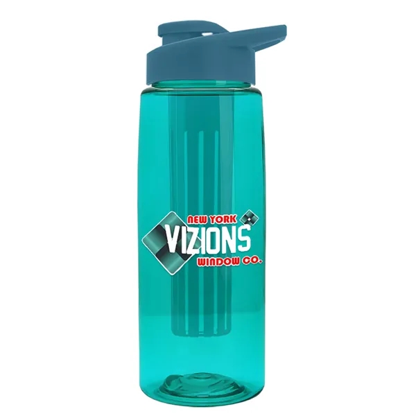 Translucent Teal color option for Garyline® Flair Tritan® Bottle With Drink Thru Lid And In...
