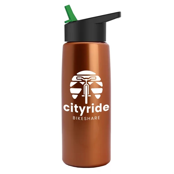 Metallic Copper color option for Garyline® Flair Tritan® Metallike Bottle With Flip Straw ...