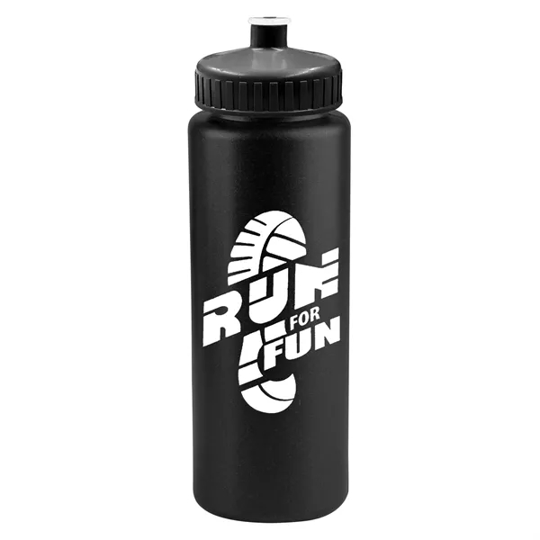 Black color option for Garyline® Athlete Sport Bottle With Push Pull Lid   32 Oz.