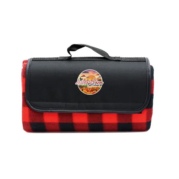 Red/Black color option for Garyline® Roll Up Picnic Blanket