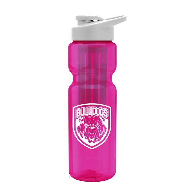 Translucent Hot Pink color option for Garyline® Champ Bottle With Drink Thru Lid And Infuser   ...
