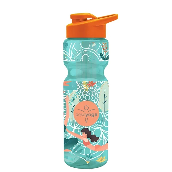 Translucent Teal color option for Garyline® Champ Bottle With Drink Thru Lid And Infuser   ...