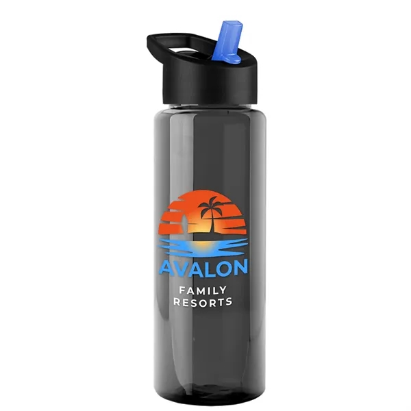 Smoke color option for Garyline® Guzzler Bottle With Flip Straw Lid   32 Oz.