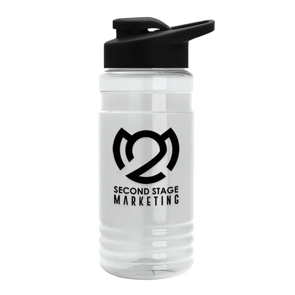 Clear color option for Garyline® Groove Tritan® Bottle With Drink Thru Lid   20 Oz.
