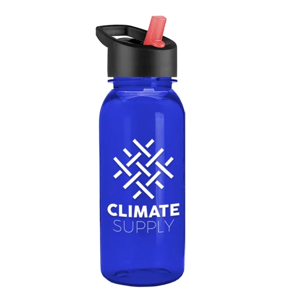 Translucent Blue color option for Garyline® Cadet Tritan® Bottle With Flip Straw Lid   18 Oz.