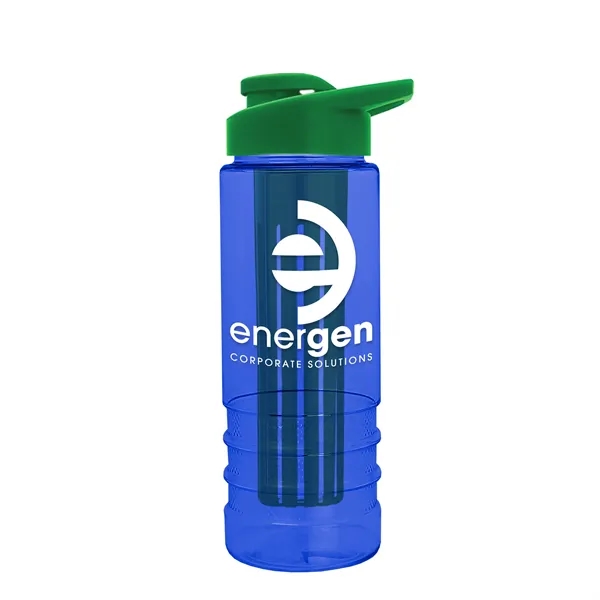 Translucent Blue color option for Garyline® Salute Bottle With Drink Thru Lid And Infuser  ...